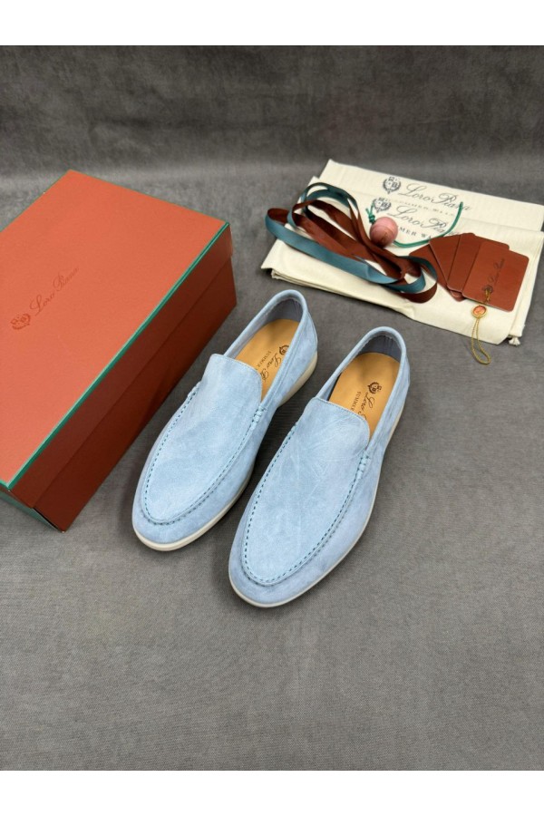 Мужские замшевые лоферы Loro Piana