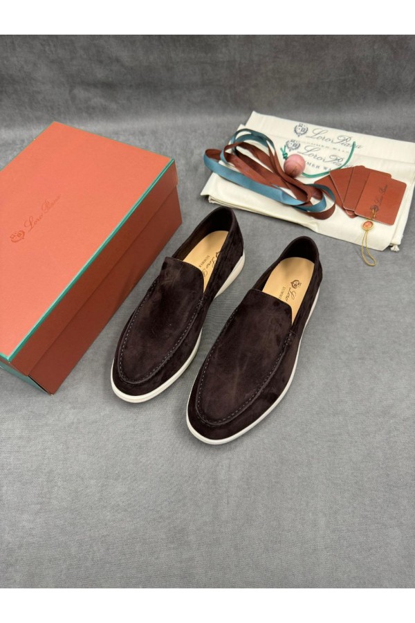 Мужские замшевые лоферы Loro Piana