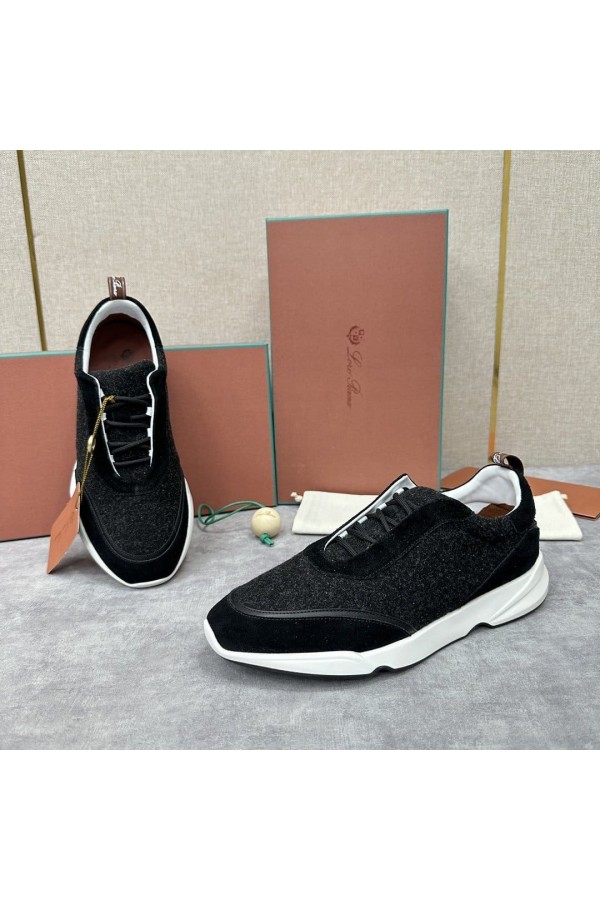 Мужские кроссовки Loro Piana 360 Lp Flexy Walk - Black