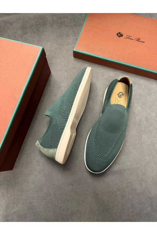 Мужские текстильные лоферы Loro Piana