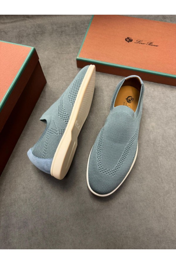 Мужские текстильные лоферы Loro Piana