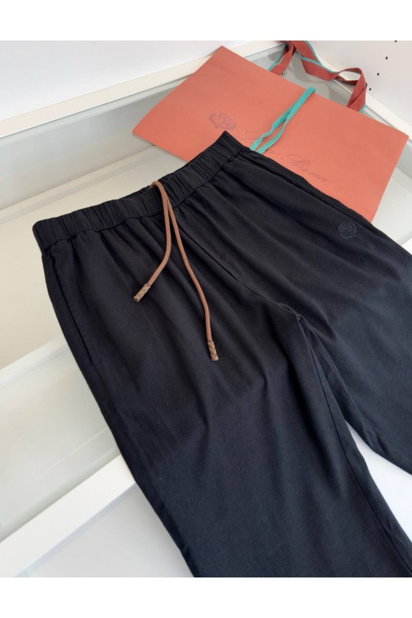 Штаны чёрного цвета Loro Piana Premium