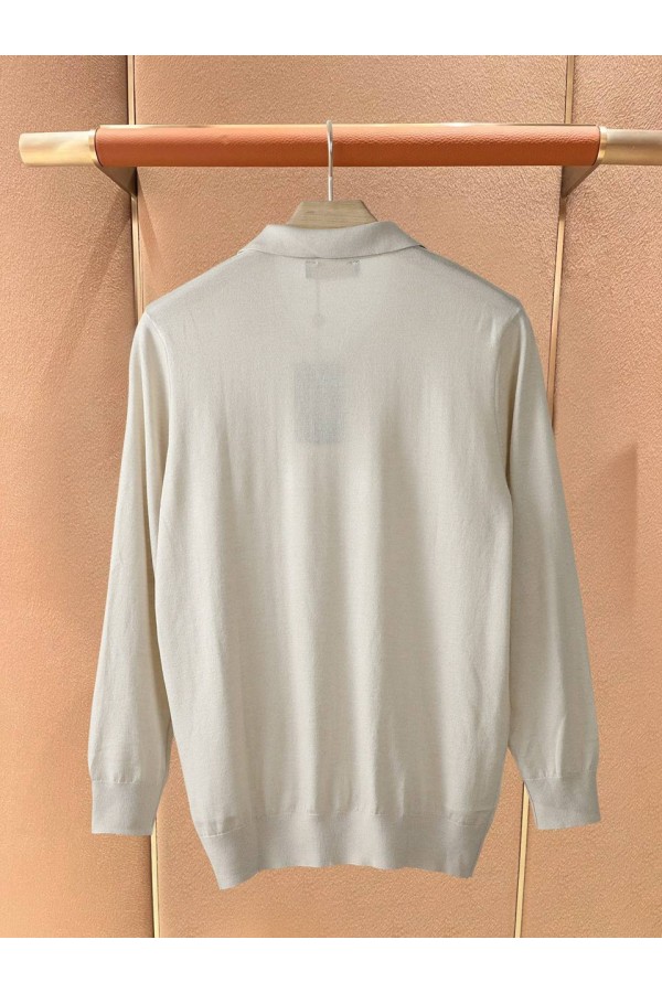 Поло с длинным рукавом Loro Piana premium - Beige