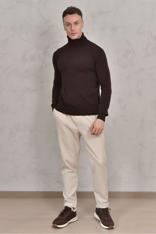 Мужская водолазка Loro Piana Premium - Coffee