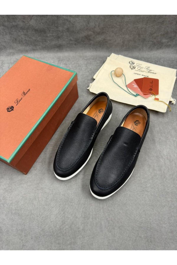 Мужские кожаные лоферы Loro Piana