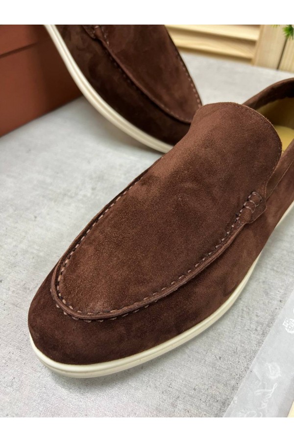 Мужские замшевые лоферы Loro Piana