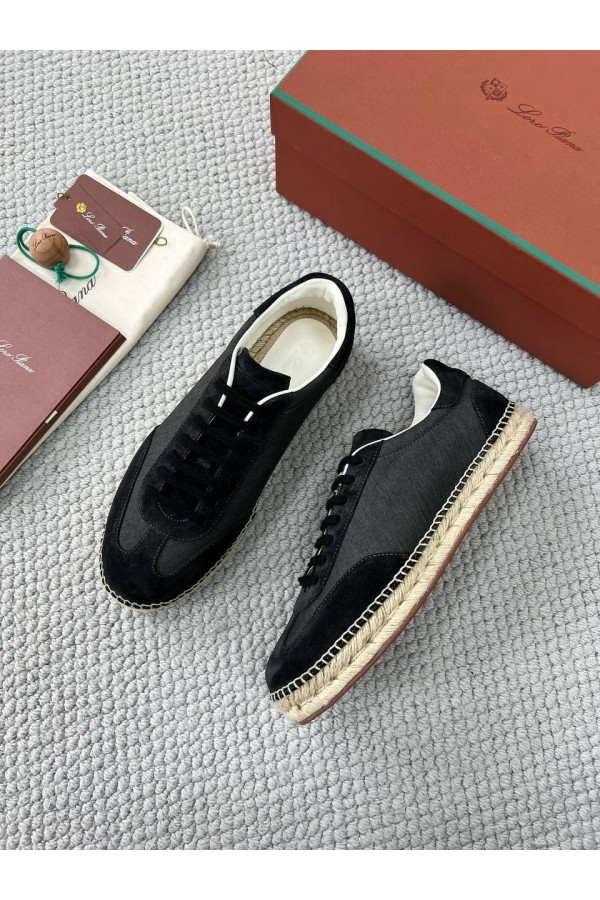 Мужские кроссовки Loro Piana Sea Tennis Walk - Black