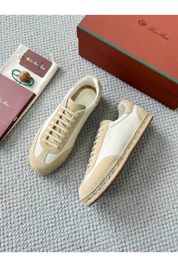 Мужские кроссовки Loro Piana Sea Tennis Walk - Beige