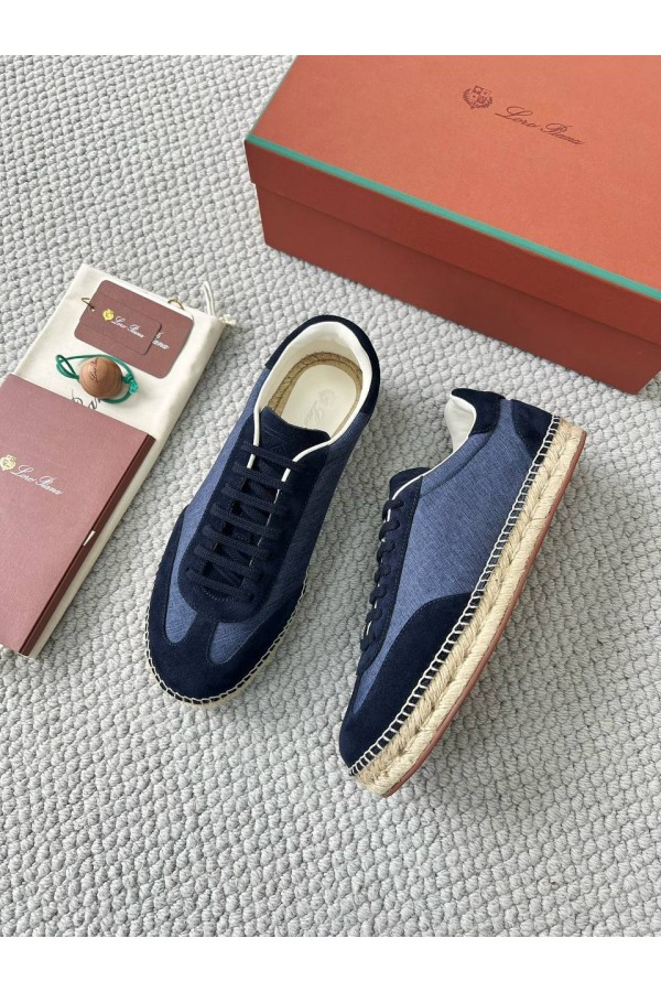 Мужские кроссовки Loro Piana Sea Tennis Walk - Navy