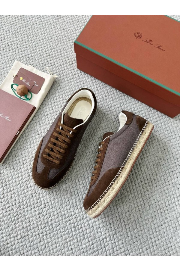 Мужские кроссовки Loro Piana Sea Tennis Walk - Brown