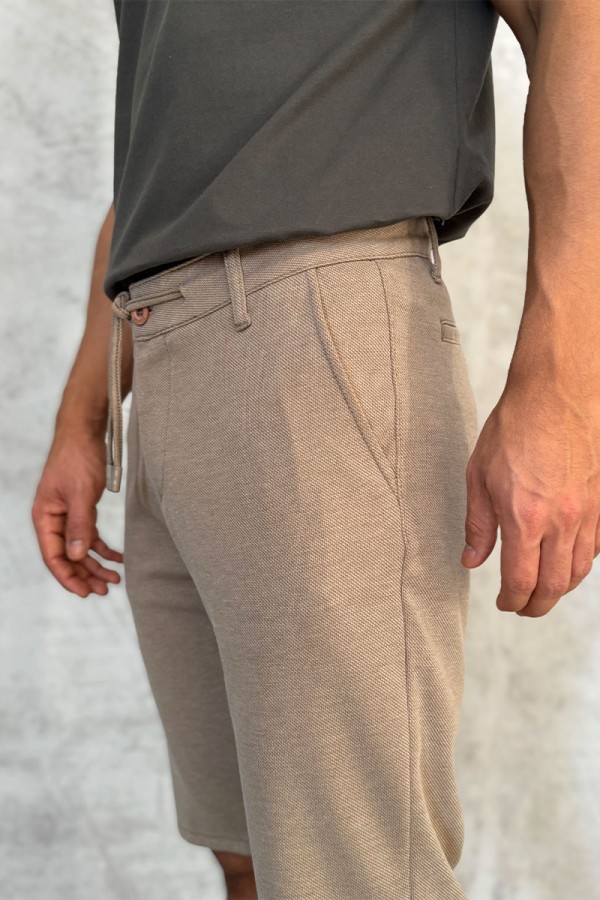 Мужские шорты Loro Piana бежевого цвета