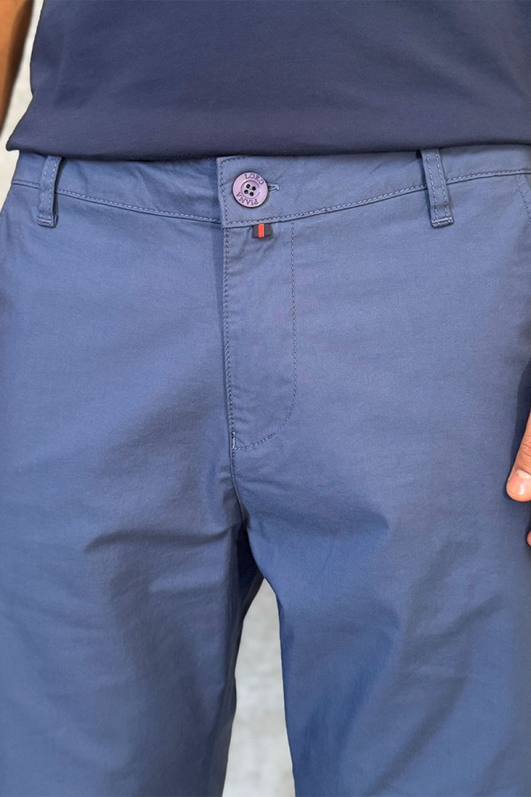 Мужские шорты Loro Piana синего цвета