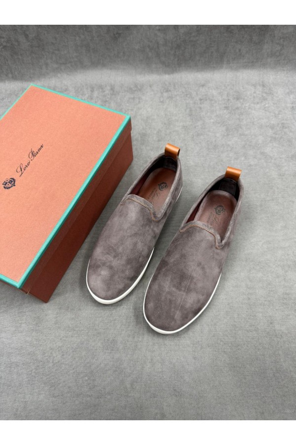 Мужские лоферы Loro Piana Venice Walk - Grey