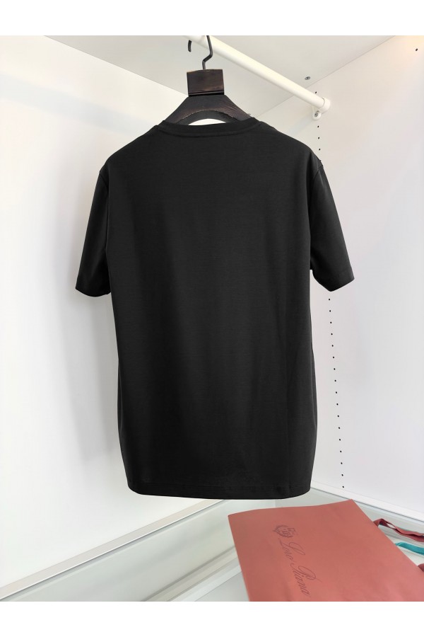 Мужская чёрная футболка Loro Piana