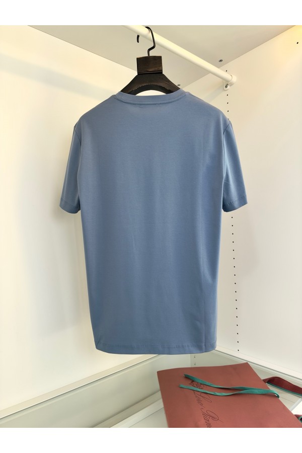 Мужская голубая футболка Loro Piana