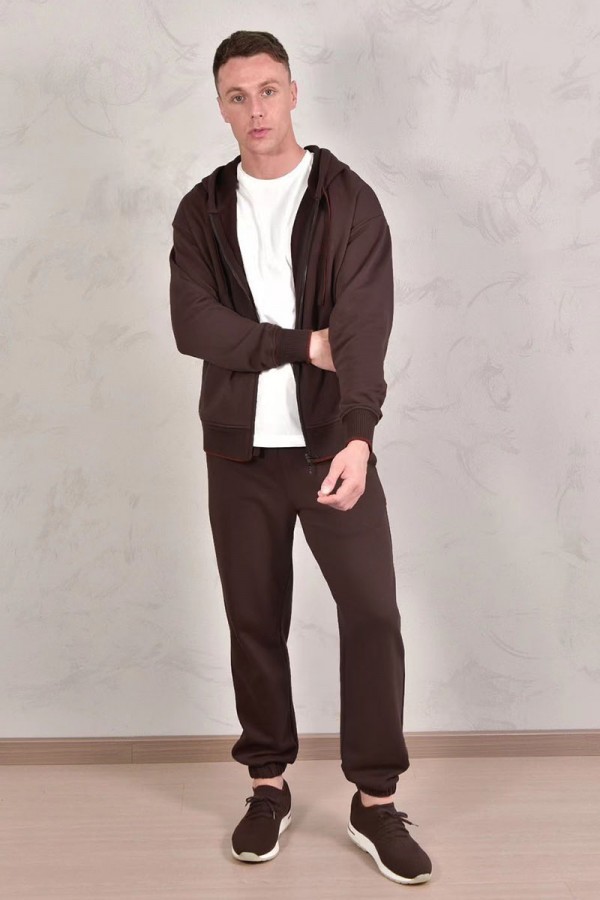 Спортивные штаны Loro Piana Premium signature logo - Brown