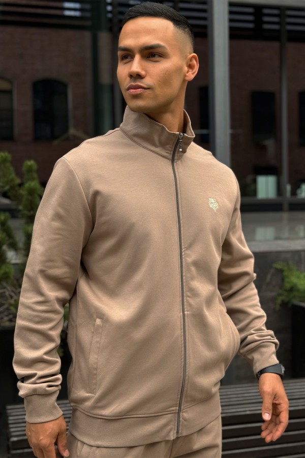 Кофта на молнии Loro Piana logo-embroidered - Beige