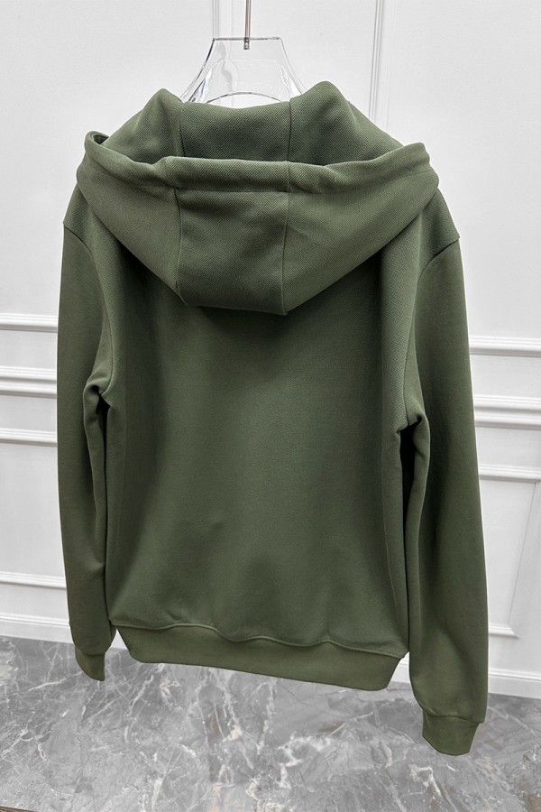 Кофта на молнии Loro Piana logo-embroidered - Green