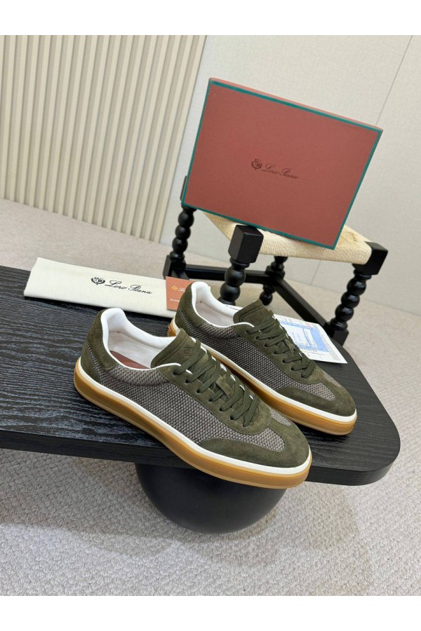 Мужские кроссовки Loro Piana Tennis Walk - Green