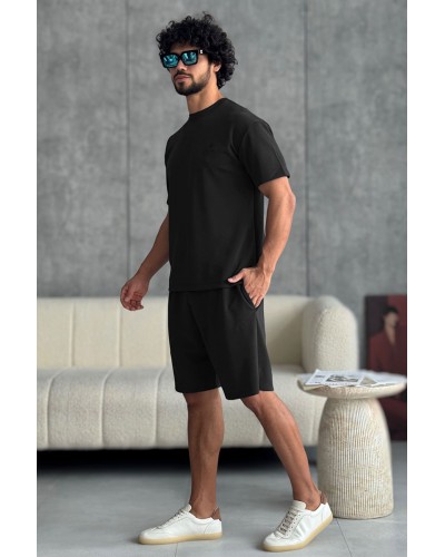 Мужской чёрный костюм Loro Piana