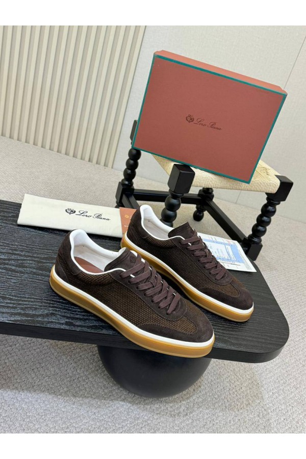 Мужские кроссовки Loro Piana Tennis Walk - Brown