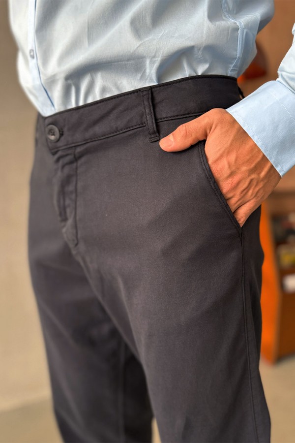 Мужские брюки Loro Piana тёмно-синего цвета