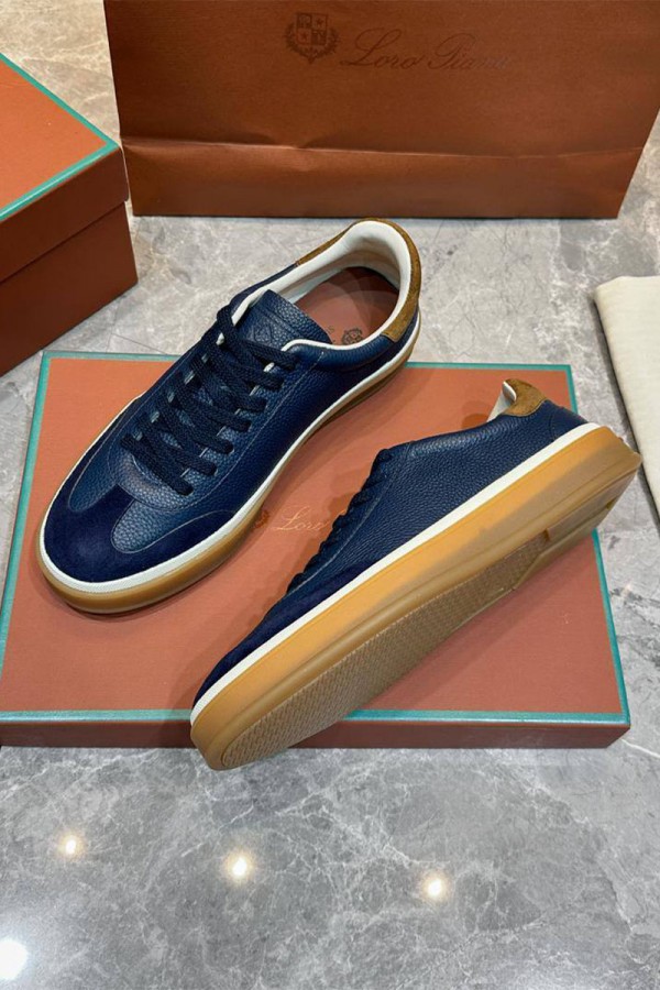 Мужские кроссовки Loro Piana Tennis Walk - Navy