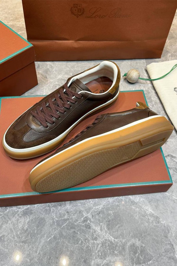 Мужские кроссовки Loro Piana Tennis Walk - Brown