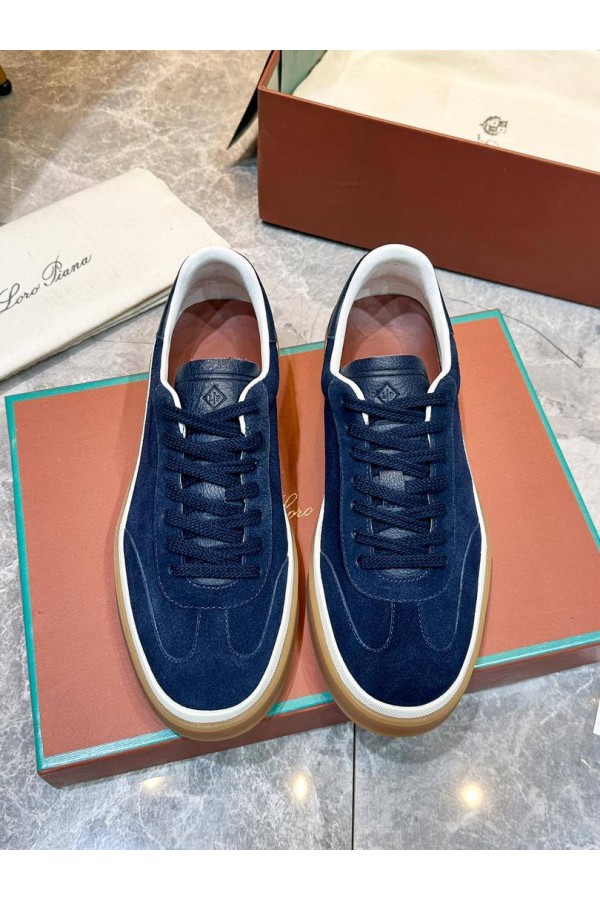 Мужские замшевые кроссовки Loro Piana Tennis Walk