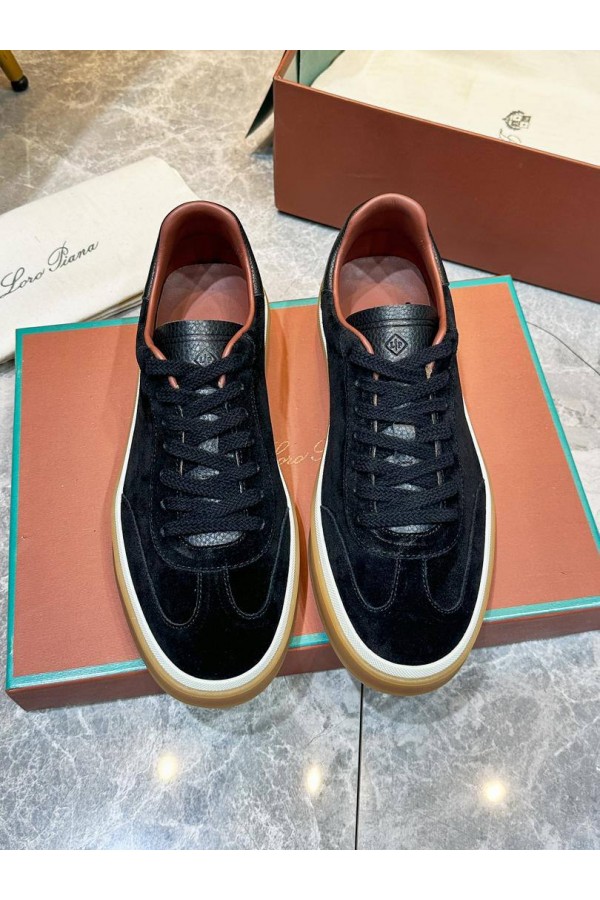 Мужские замшевые кроссовки Loro Piana Tennis Walk