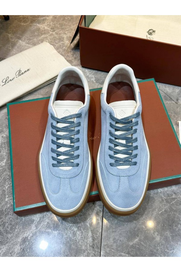 Мужские замшевые кроссовки Loro Piana Tennis Walk