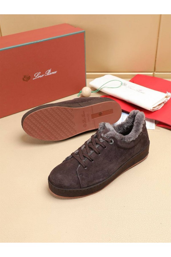 Зимние кроссовки с мехом Loro Piana