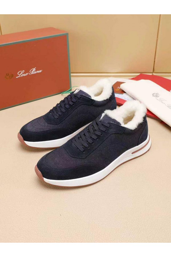 Кроссовки с мехом Loro Piana Week End Walk Evo