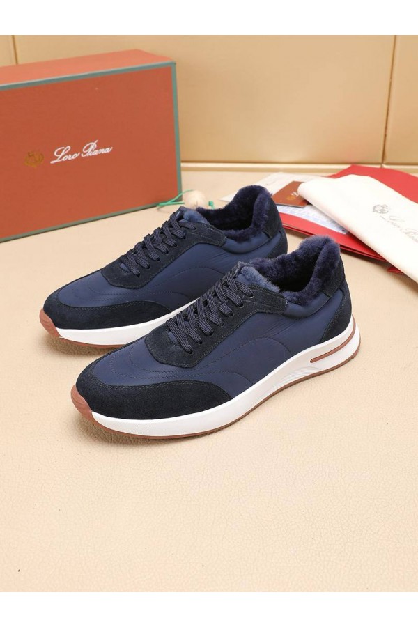 Кроссовки с мехом Loro Piana Week End Walk Evo