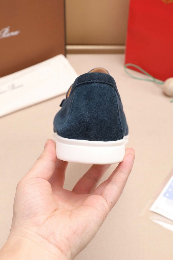 Мужские замшевые лоферы Loro Piana Summer Walk