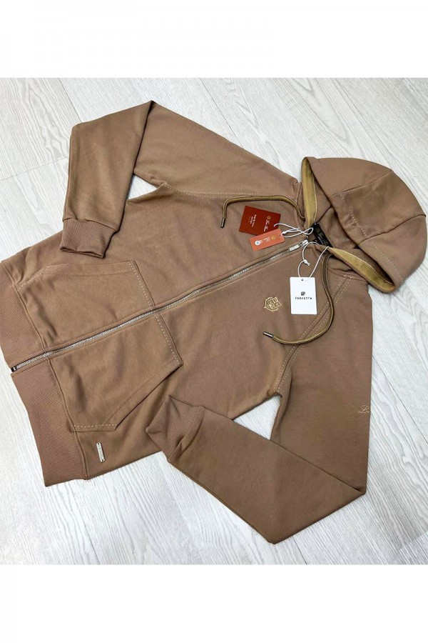 Бежевая кофта Loro Piana Zip-Up hoodie