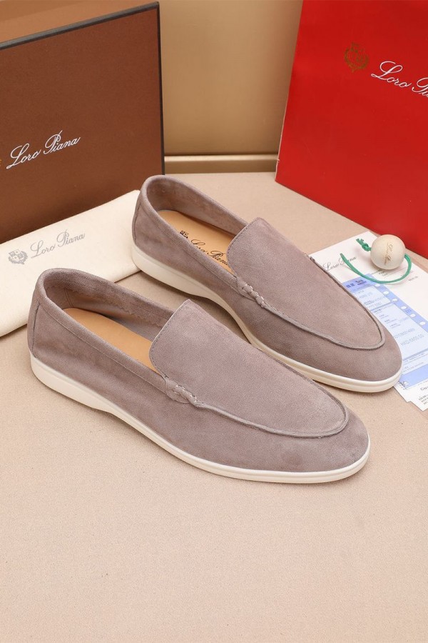 Мужские замшевые лоферы Loro Piana Summer Walk