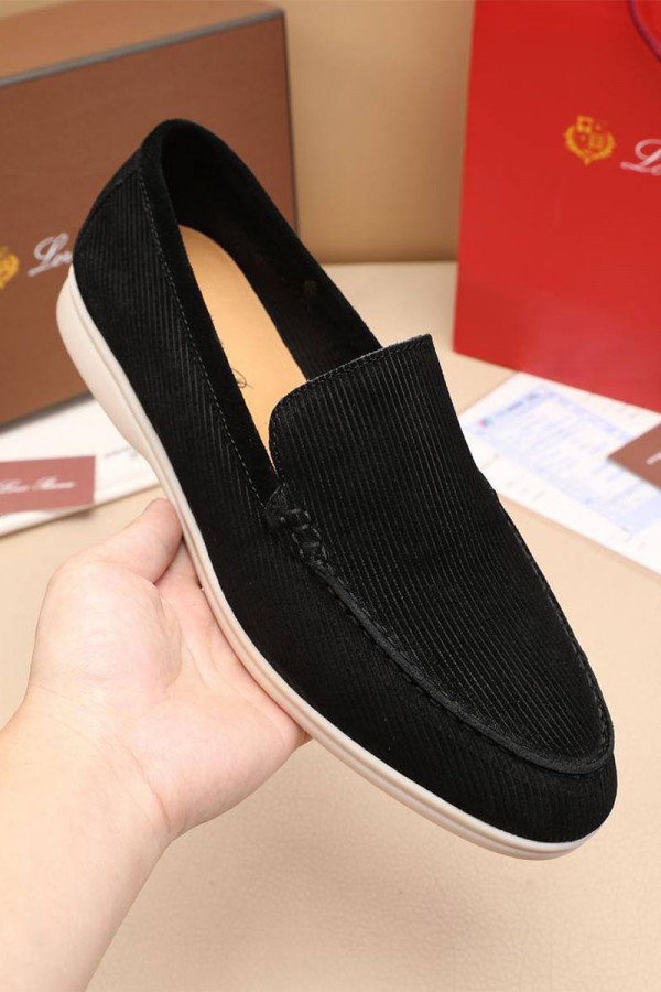 Мужские лоферы Loro Piana Summer Walk - Black