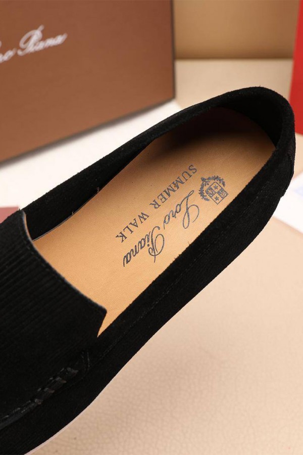 Мужские лоферы Loro Piana Summer Walk - Black