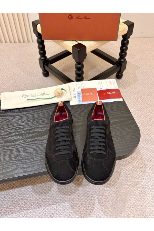 Мужские кроссовки Loro Piana Soho 2.0 Walk - Black
