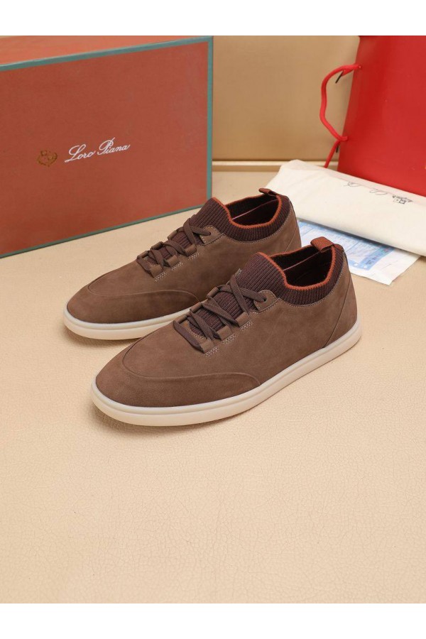 Мужские кроссовки Loro Piana Soho Walk - Brown