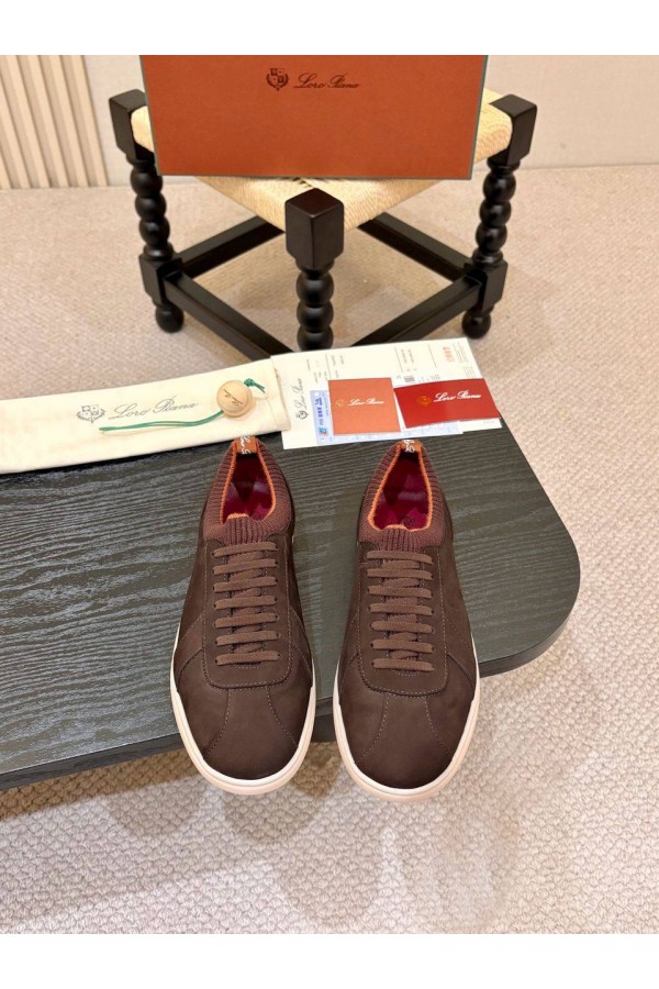 Мужские кроссовки Loro Piana Soho 2.0 Walk - Brown