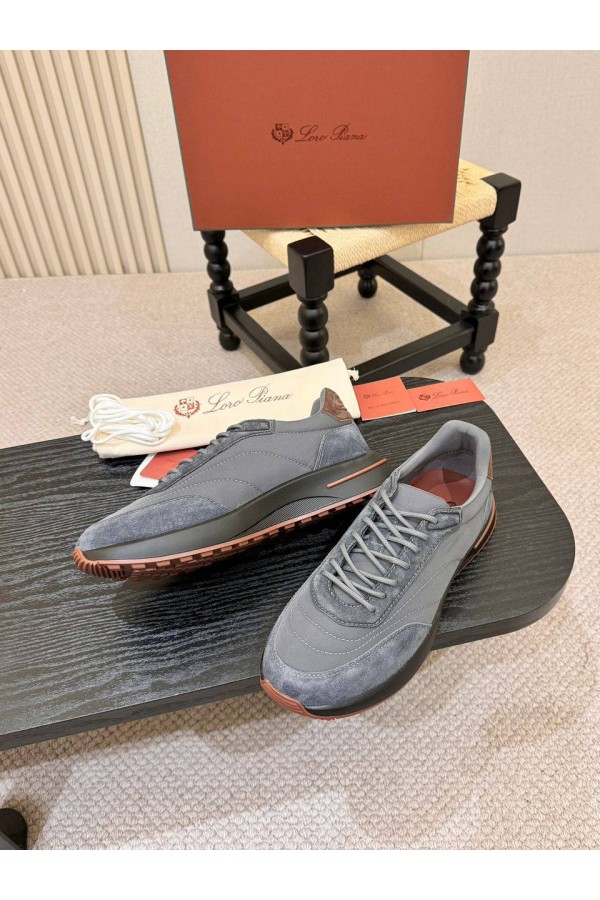 Мужские кроссовки Loro Piana Week End Walk - Grey
