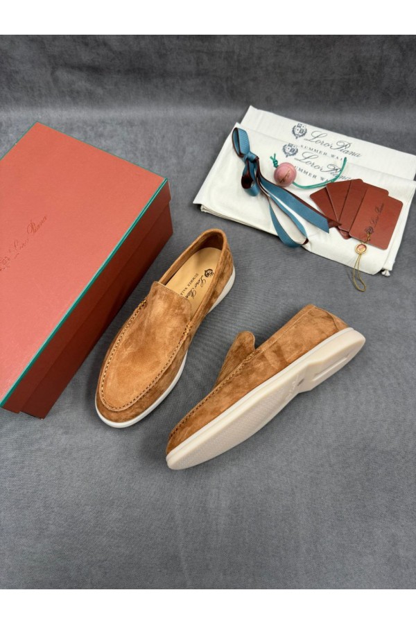 Мужские замшевые лоферы Loro Piana