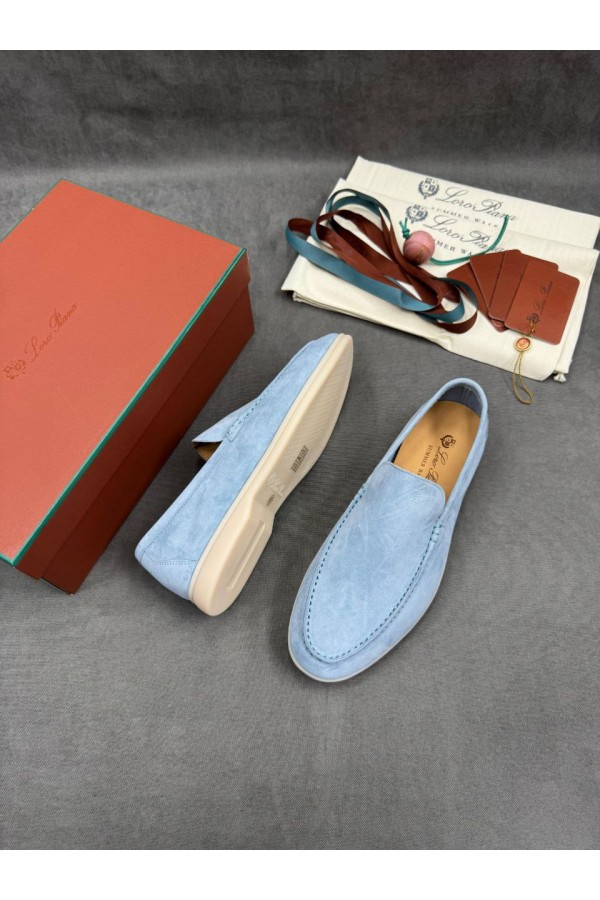 Мужские замшевые лоферы Loro Piana