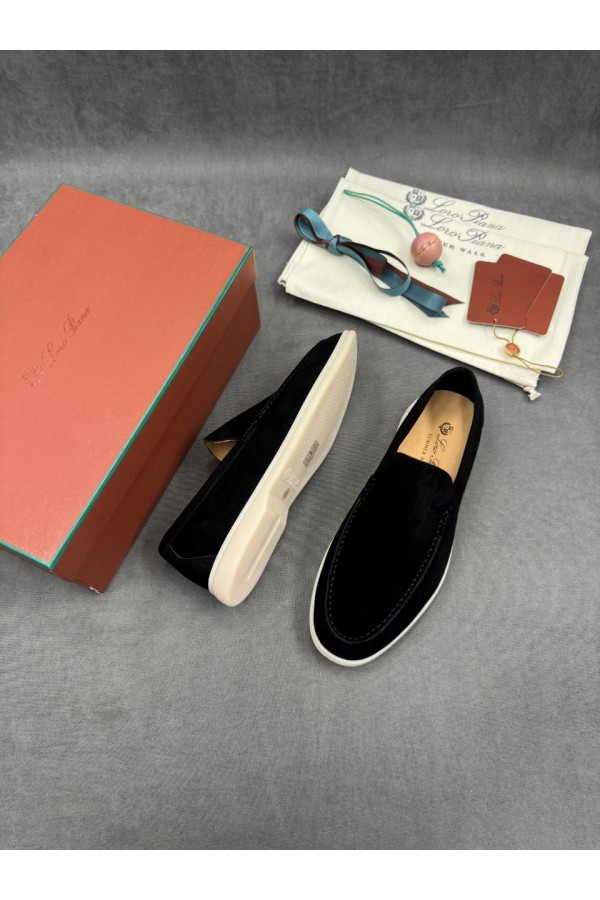 Мужские замшевые лоферы Loro Piana