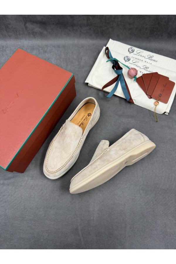 Мужские замшевые лоферы Loro Piana