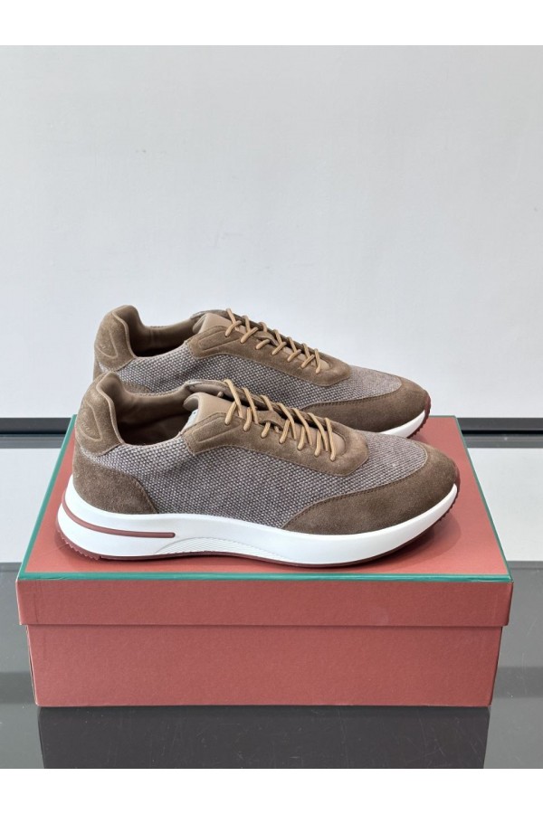 Мужские кроссовки Loro Piana Week End Walk - Brown