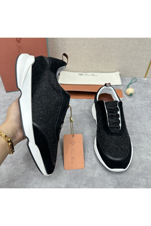 Мужские кроссовки Loro Piana 360 Lp Flexy Walk - Black