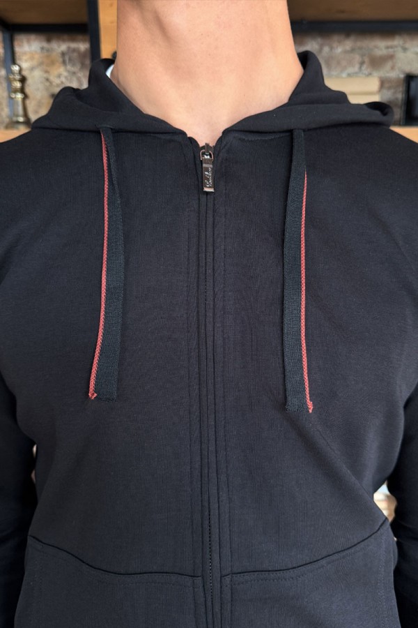 Мужская кофта на молнии Loro Piana - Black